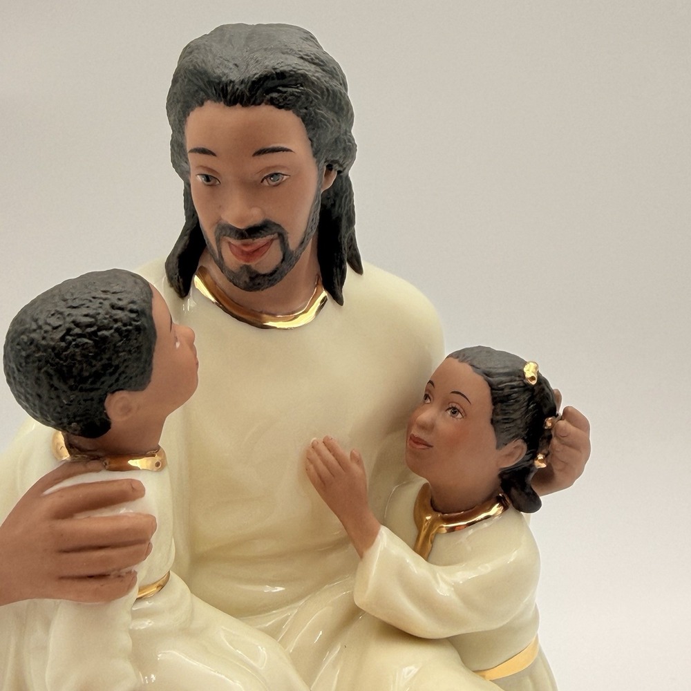 Lenox Cherished Blessings Jesus African America 1989 Retired Lmtd Ed Figurine - Picture 2 of 11